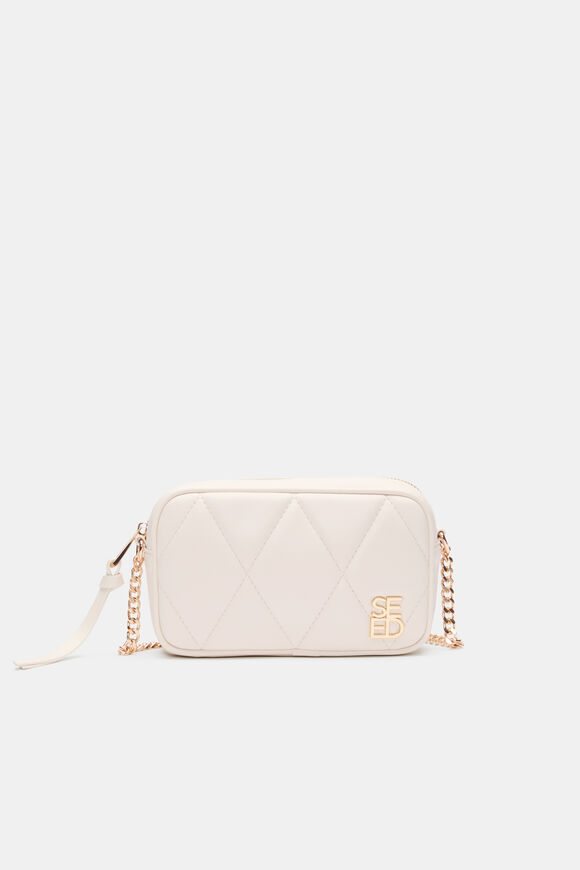 Quilted Cross Body Bag  Classic Cream  hi-res