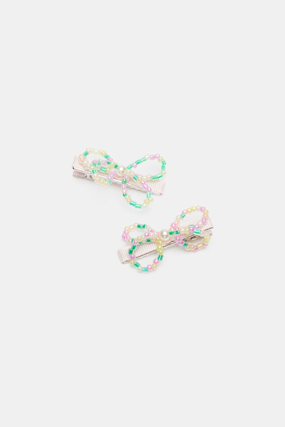 Bead Bow Duck Clip  Multi  hi-res