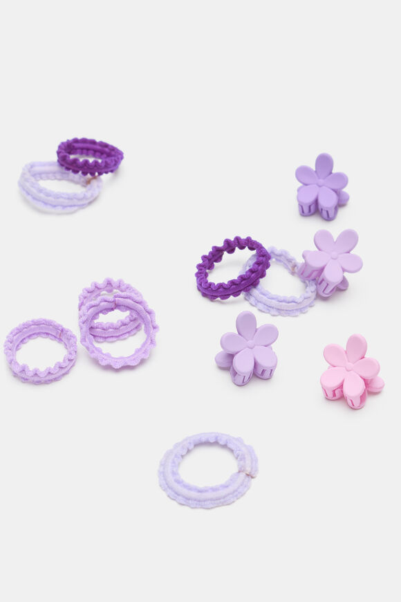 Clip and Elastic Pack  Purple  hi-res