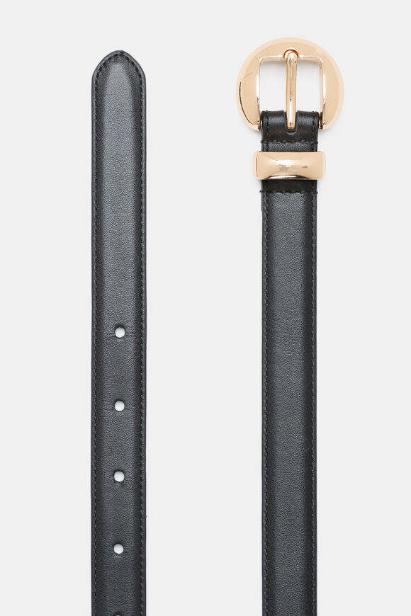 Tessa Round Buckle Belt  Black  hi-res