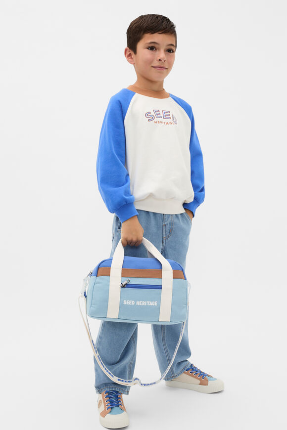 Retro Mini Duffle Bag  Blue Multi  hi-res