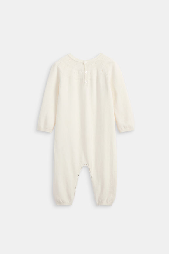 Pointelle Knit Jumpsuit  Classic Cream  hi-res