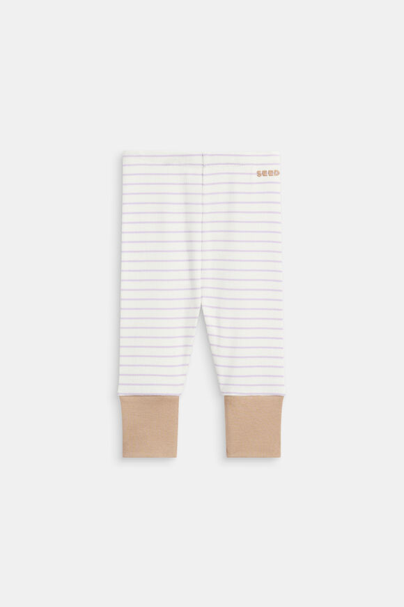 Stripe Rib Legging  Lavender  hi-res
