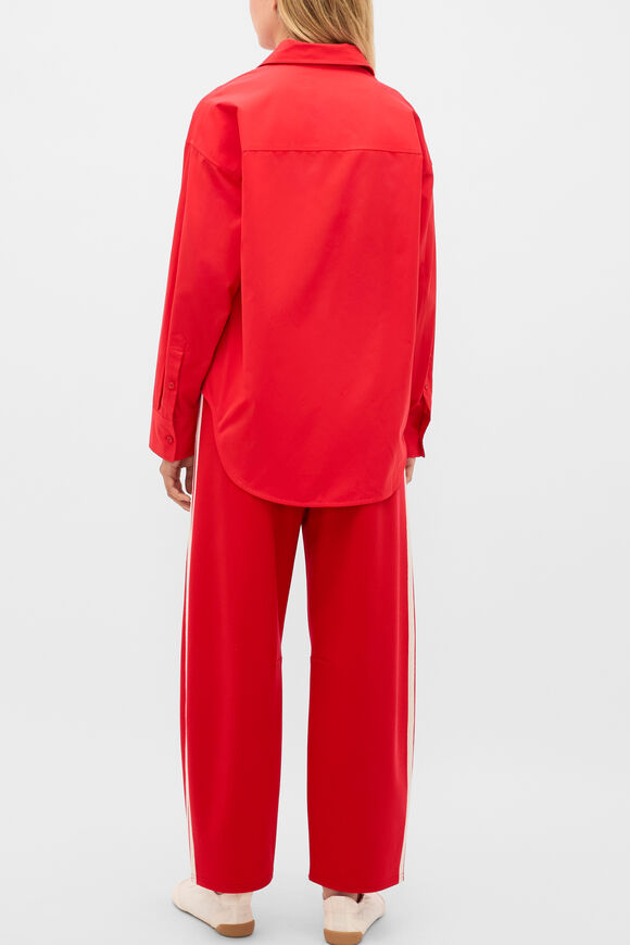 Poplin Relaxed Shirt  Chilli Red  hi-res