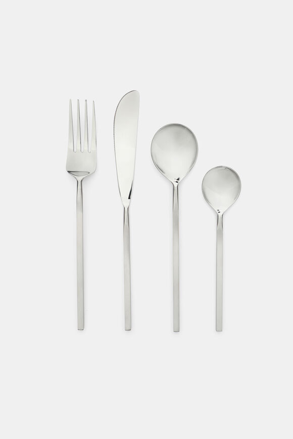 Lana Cutlery Set of 16  Silver  hi-res