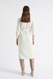 Tie Waist Midi Knit Dress  Cloud Cream  hi-res
