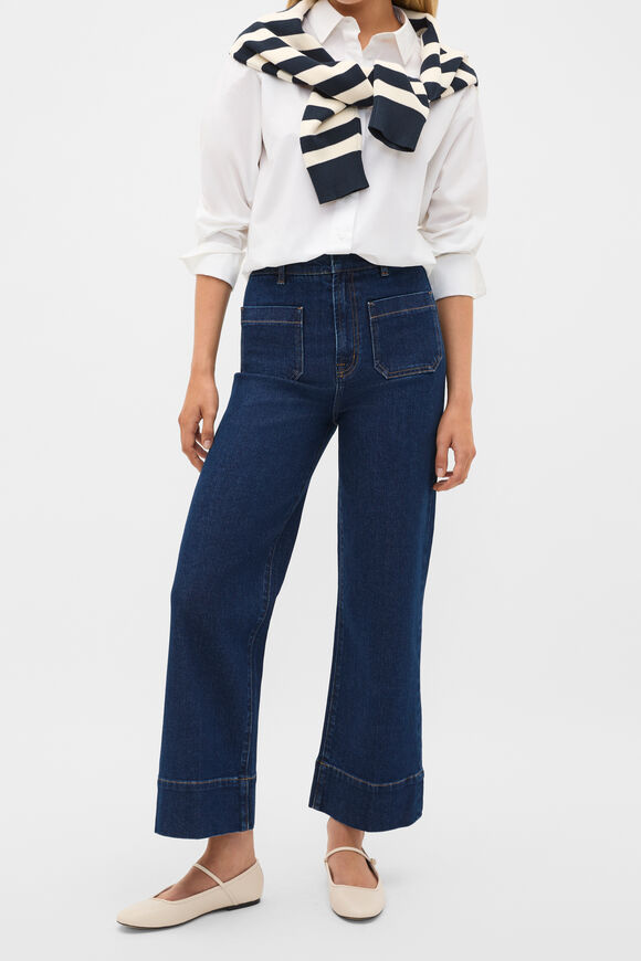 Core Wide Leg Pocket Jean  Neptune Wash  hi-res