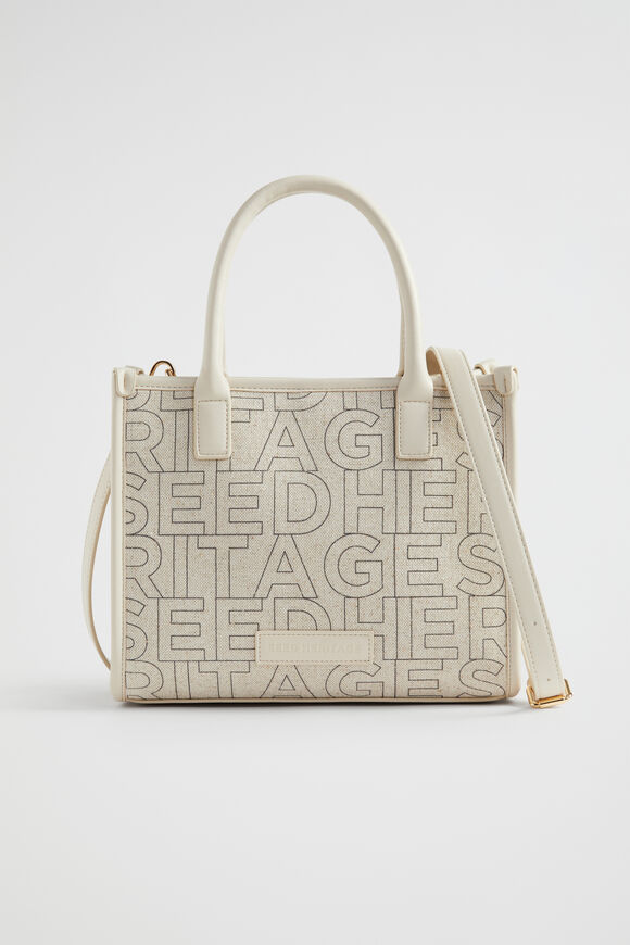Textured Mini Tote  Stone Logo  hi-res