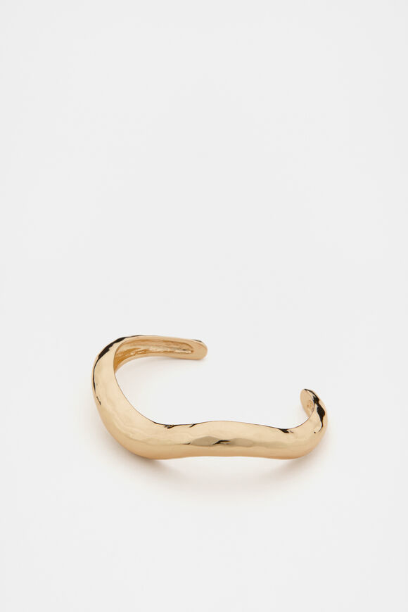 Wave Cuff  Gold  hi-res