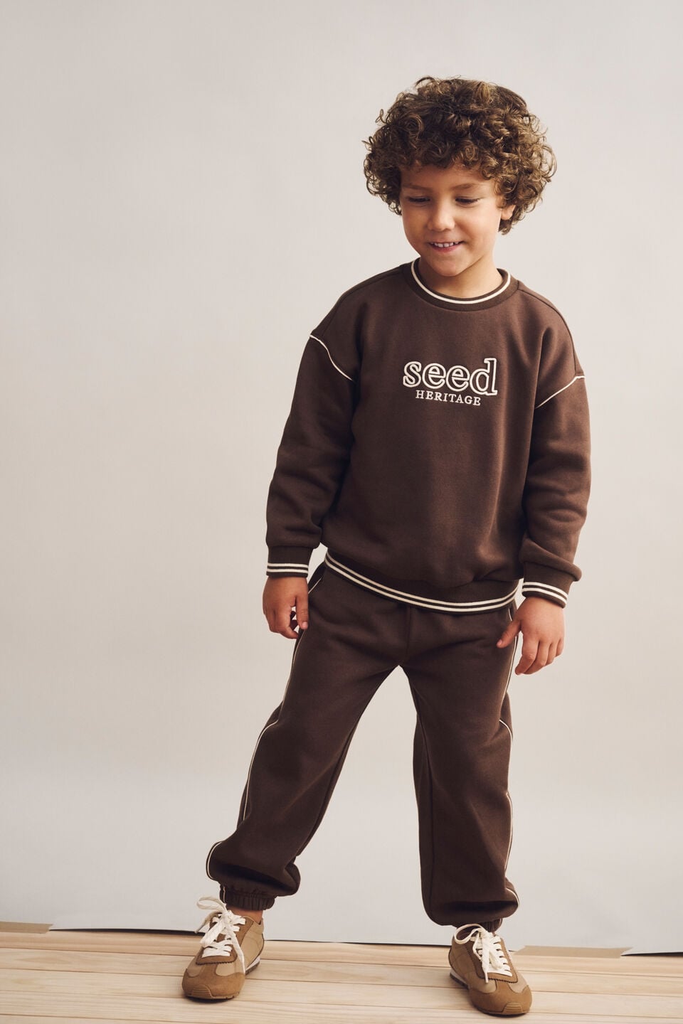 Core Logo Track Pant  Cacao
