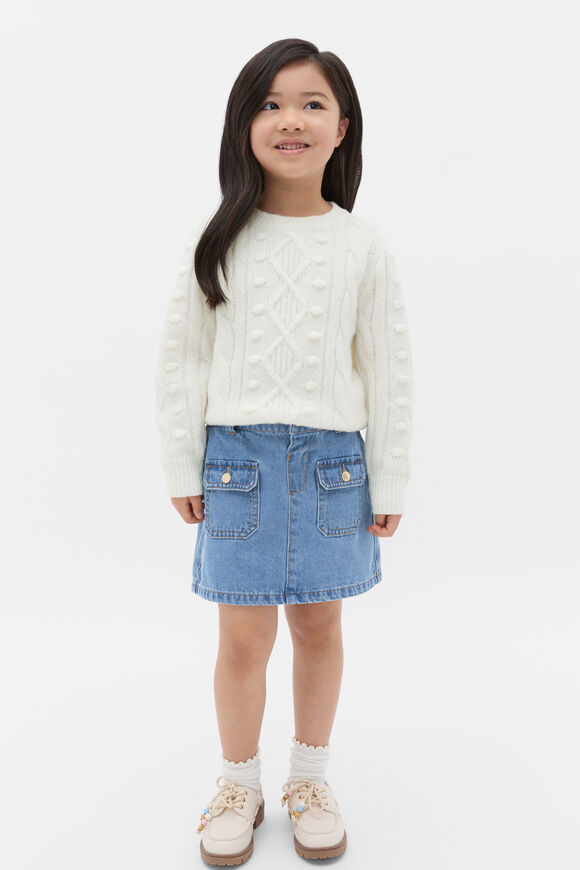 Bobble Knit Sweater  Classic Cream  hi-res