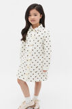 Embroidered Denim Dress  Classic Cream  hi-res