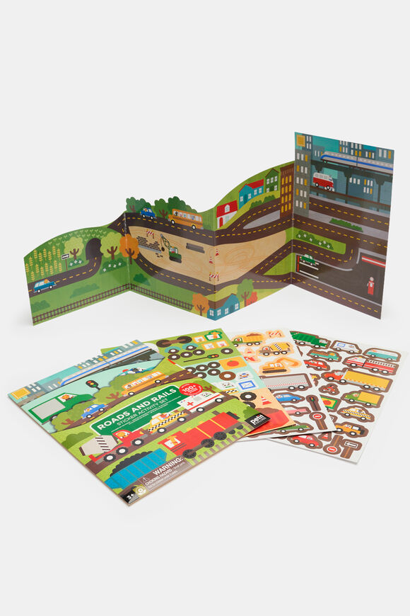 Roads and Rails Sticker Activity Set  Multi  hi-res
