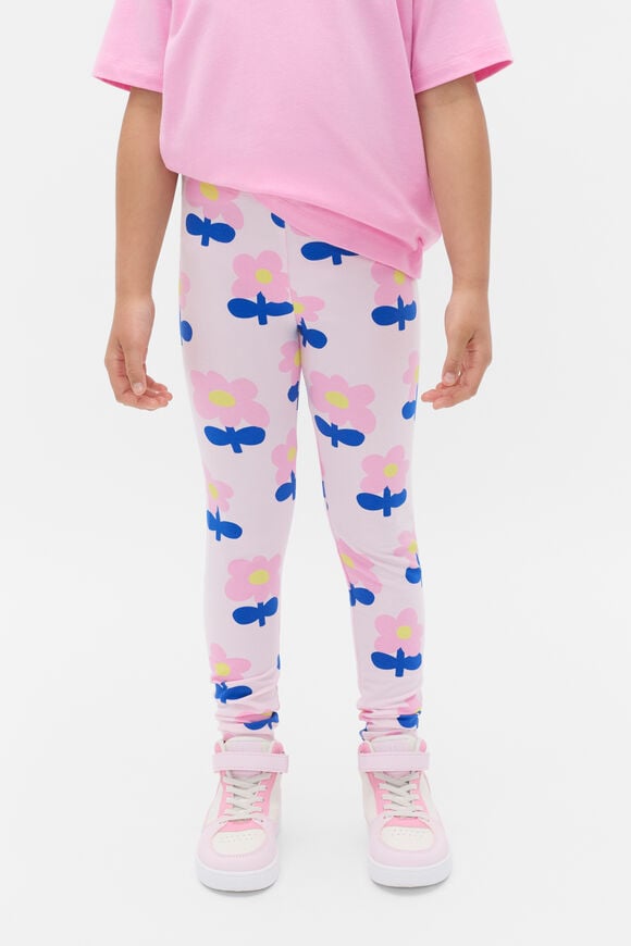 Floral Legging  Pink Lemonade  hi-res