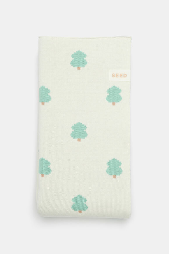 Jacquard Knit Blanket  Classic Cream  hi-res