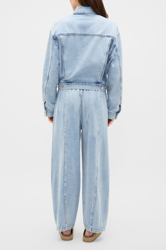 Denim Crop Jacket  Breeze Blue Wash  hi-res