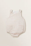 Natural Stripe Onesie    hi-res