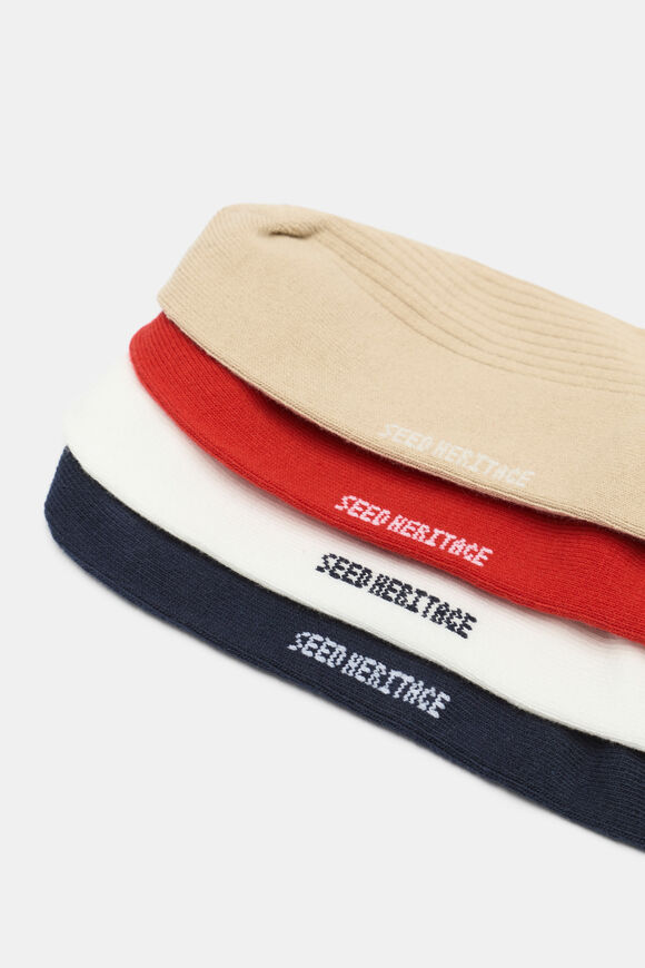 4 Pack Sneaker Sock  Cashew Multi  hi-res