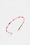 Flower Beaded Aliceband  Multi  hi-res