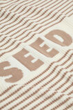 Logo Stripe Knit Blanket  Acorn Stripe  hi-res