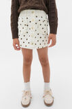 Embroidered Denim Skirt  Classic Cream  hi-res