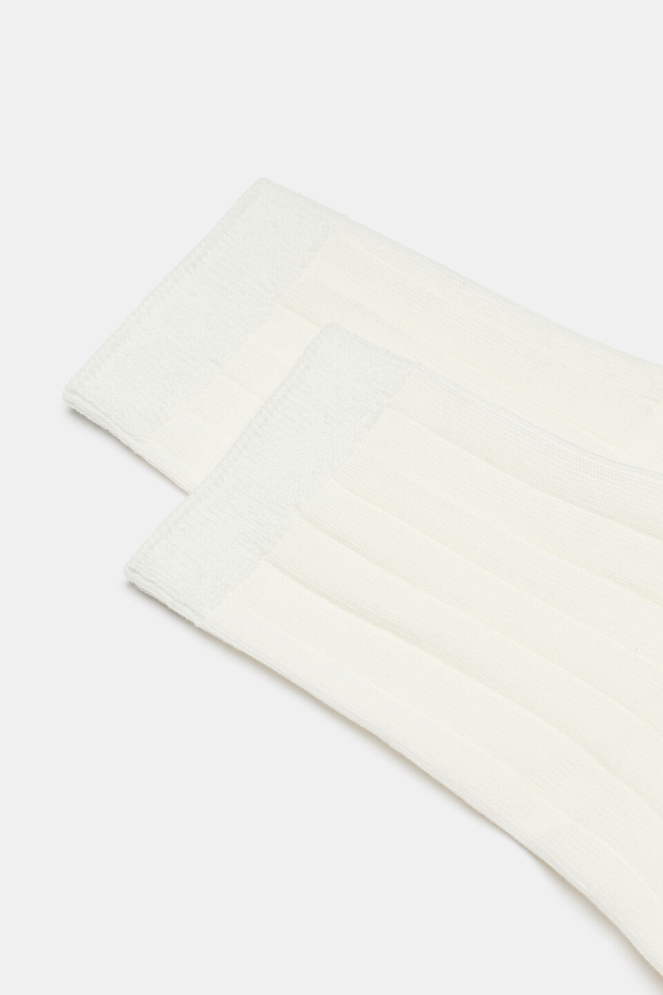 Wide Rib Quarter Crew Sock  Cream