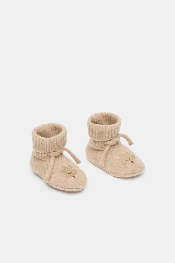 Leaf Knit Bootie  Nutmeg Marle  hi-res