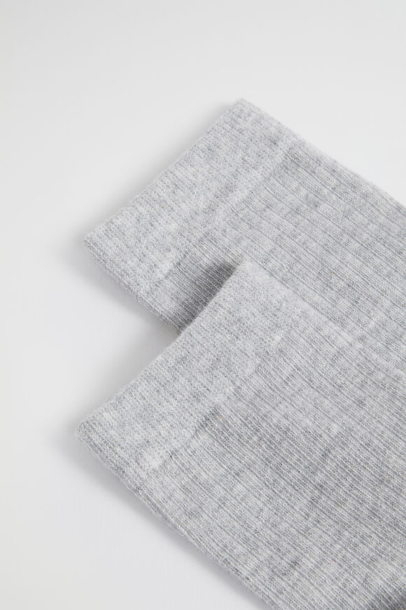 Core Quarter Crew Sock  Light Grey Marle  hi-res