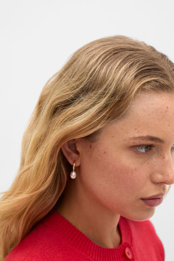 Molten Pearl Hoop  Gold  hi-res