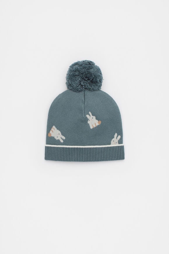 Bunny Knit Beanie  Forest  hi-res