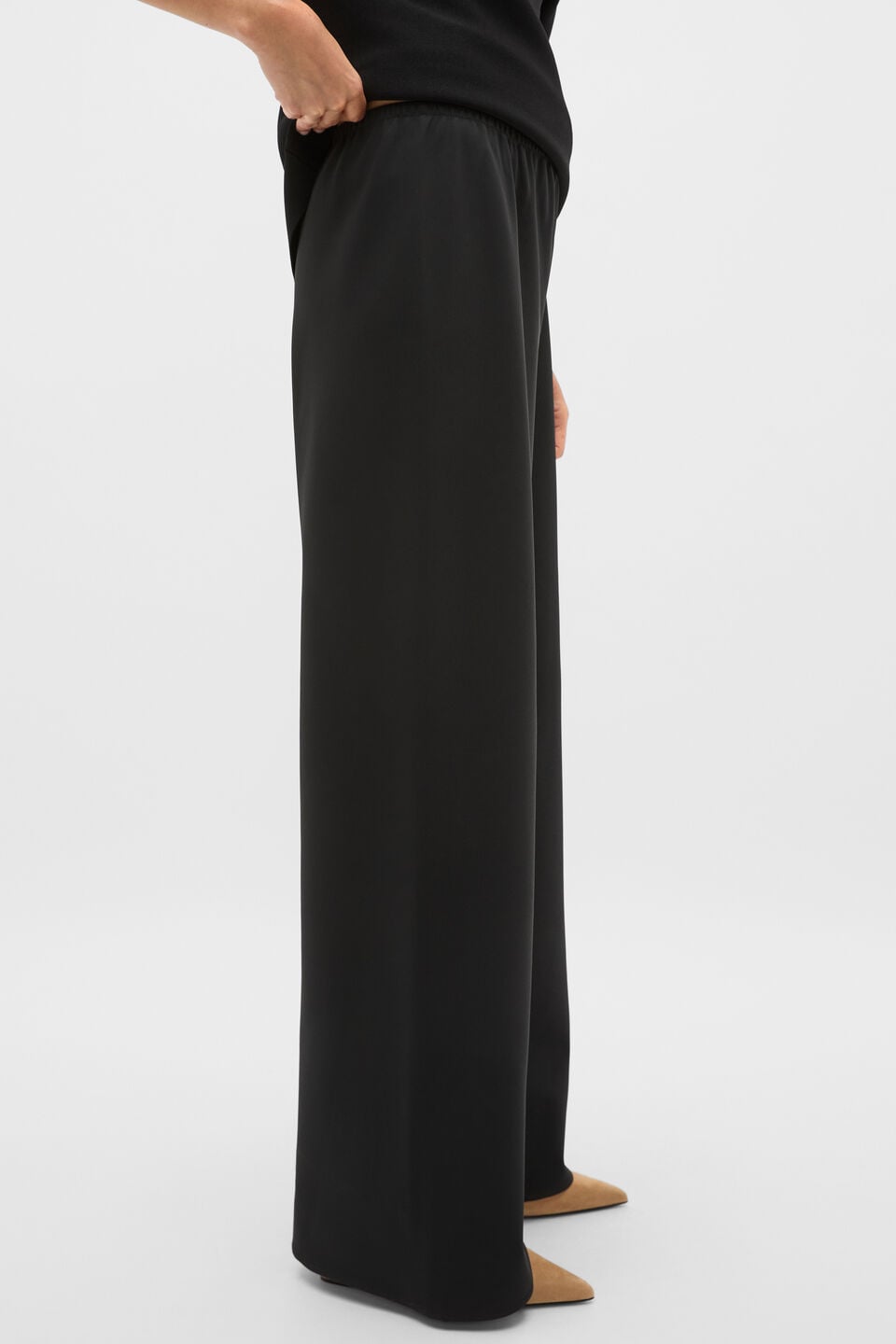 Easy Wide Leg Pant  Black