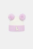 Mini Glitter Initial Beanie  L  hi-res