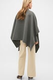Wool Cape  Charcoal Grey Marle  hi-res