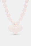 Beaded Heart Necklace  Pale Blossom  hi-res