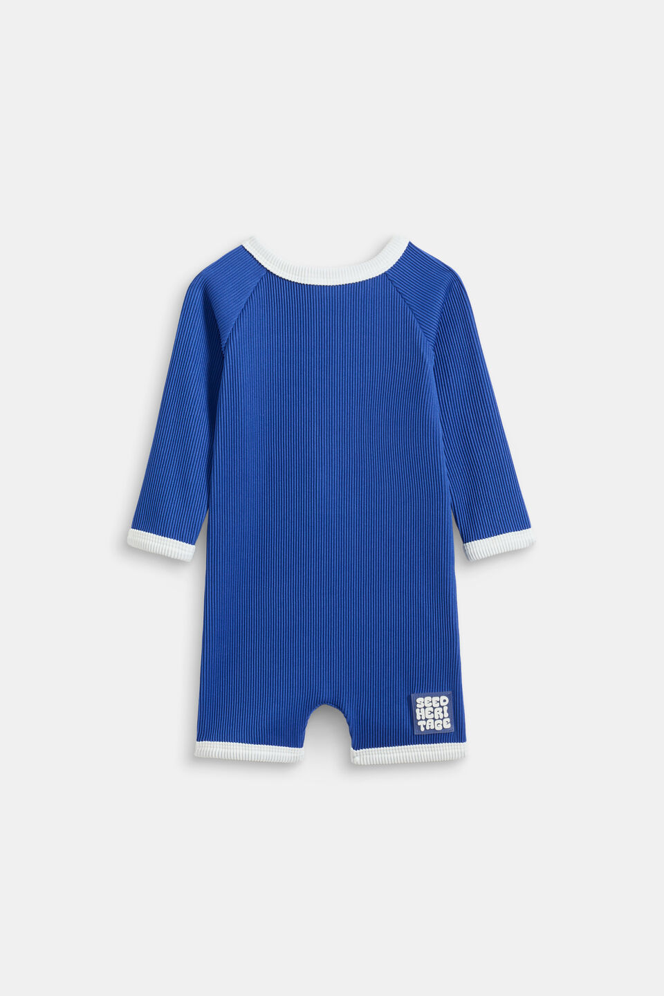 Textured Rib Swimsuit  Cobalt