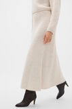 Luxe Fluffy Knit Skirt  Vanilla Cream Marle  hi-res