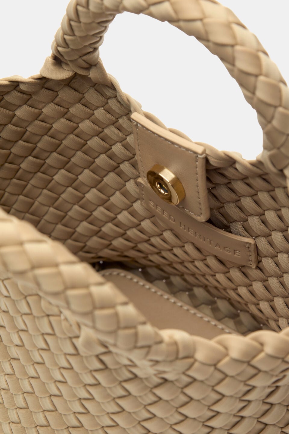 Woven Textured Crossbody Bag  Sandstone