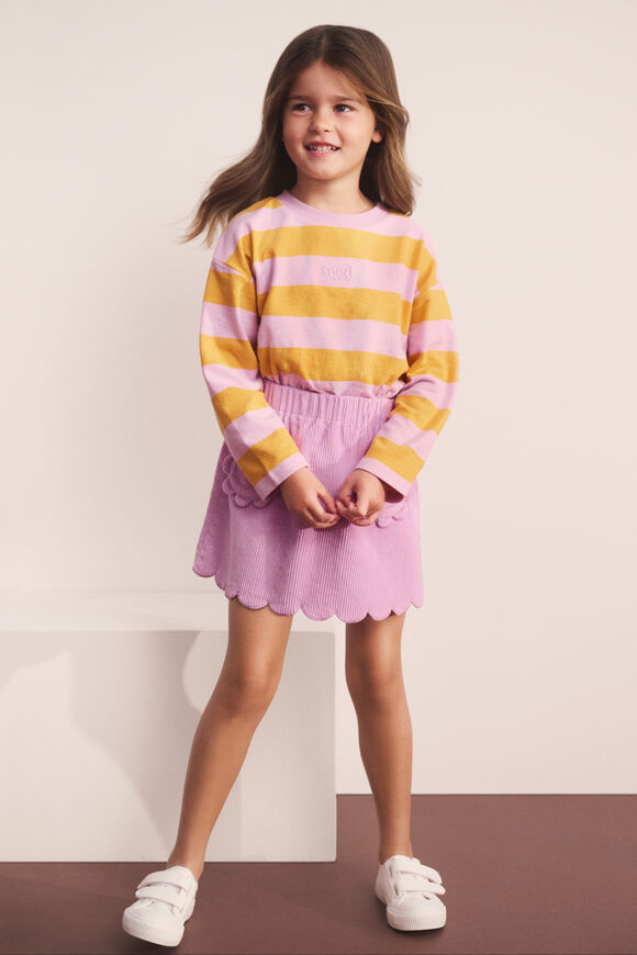 Scallop Cord Skirt  Orchid  hi-res