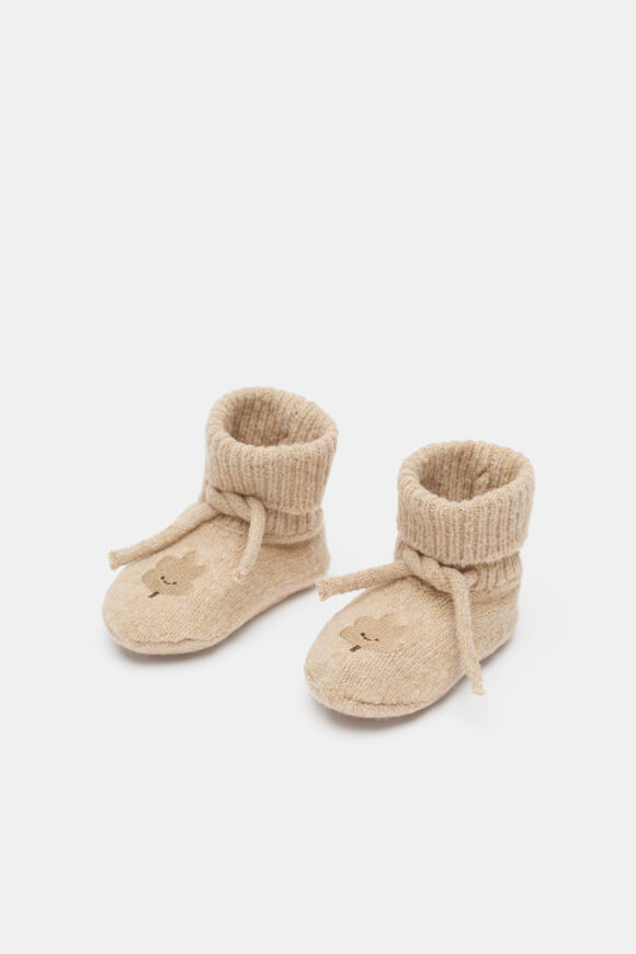 Leaf Knit Bootie  Nutmeg Marle  hi-res