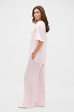 Crinkled Satin Longline Tee  Primrose  hi-res