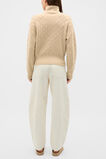 Crosshatch Slouch Knit  Cashew Cream  hi-res