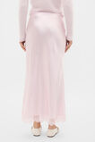 Crinkled Satin Lace Detail Skirt  Primrose  hi-res