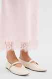 Crinkled Satin Lace Detail Skirt  Primrose  hi-res