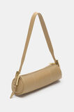 Leather Rounded Shoulder Bag  Cashew  hi-res