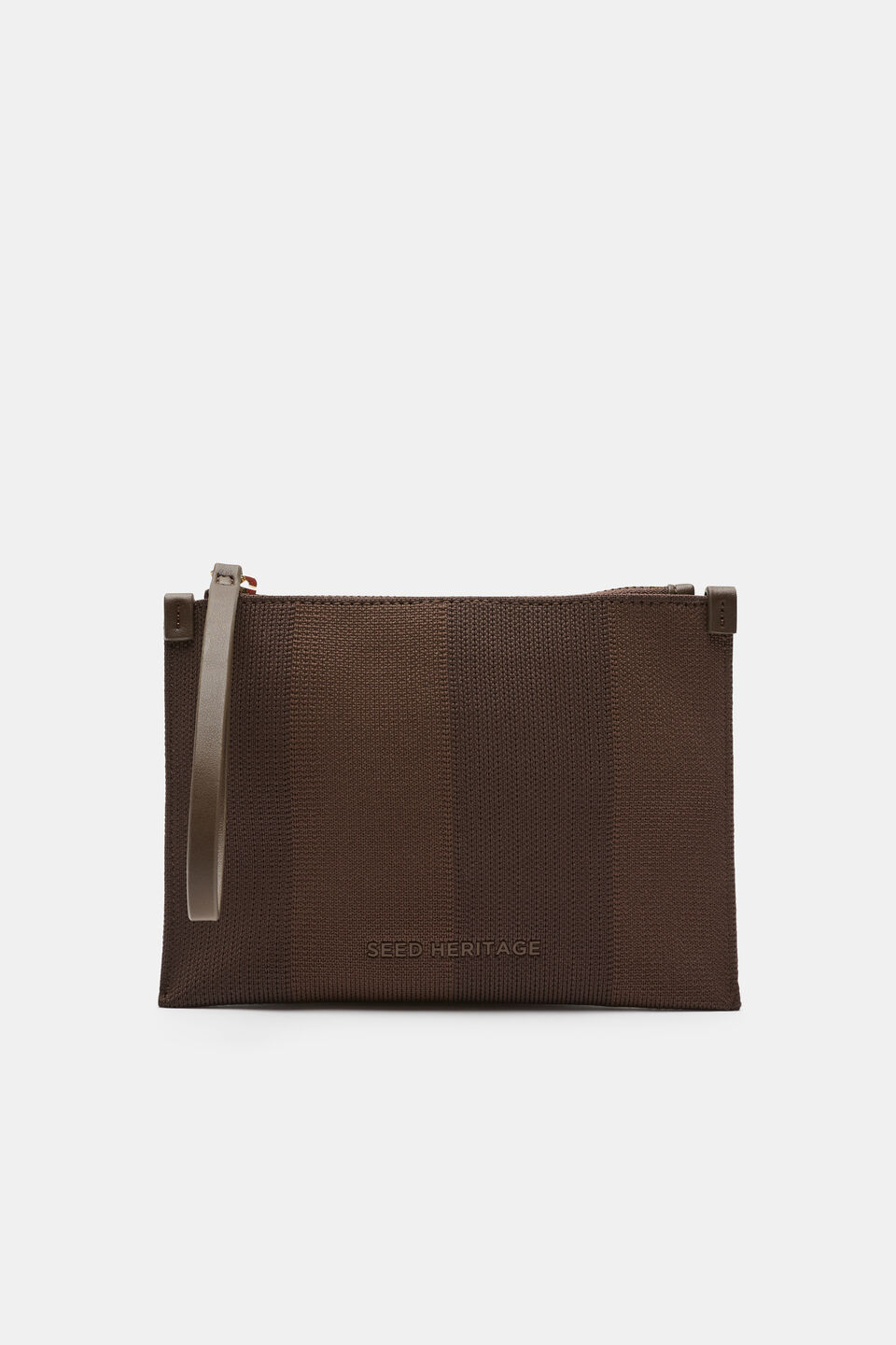 Knitted Pouch  Chestnut