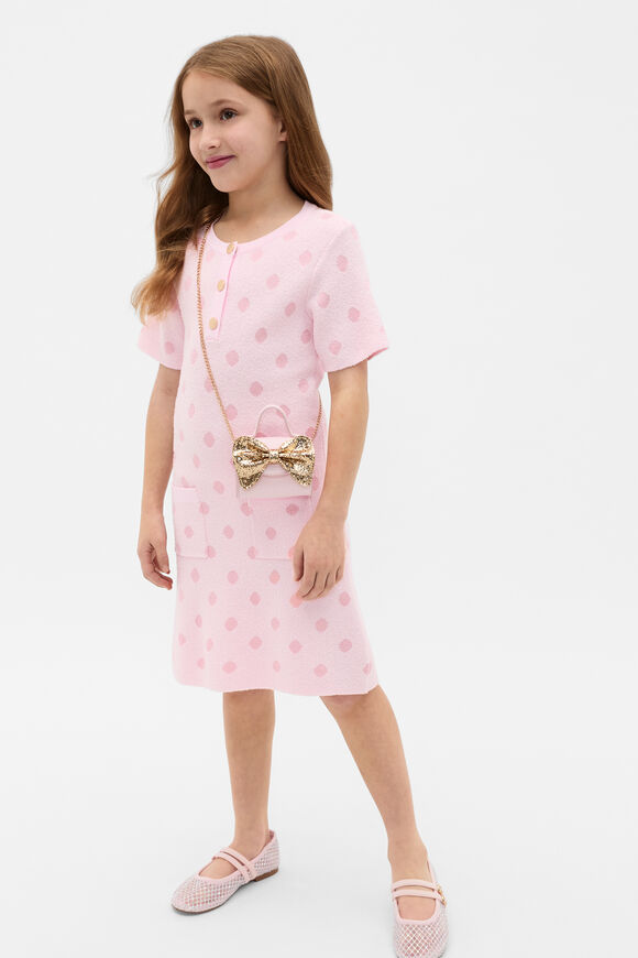 Spot Knit Dress  Pink Lemonade  hi-res