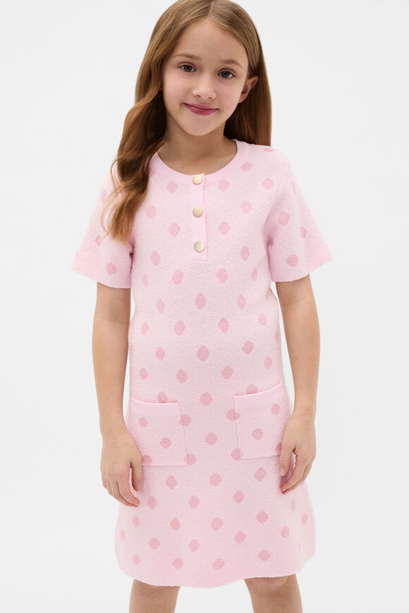 Spot Knit Dress  Pink Lemonade  hi-res