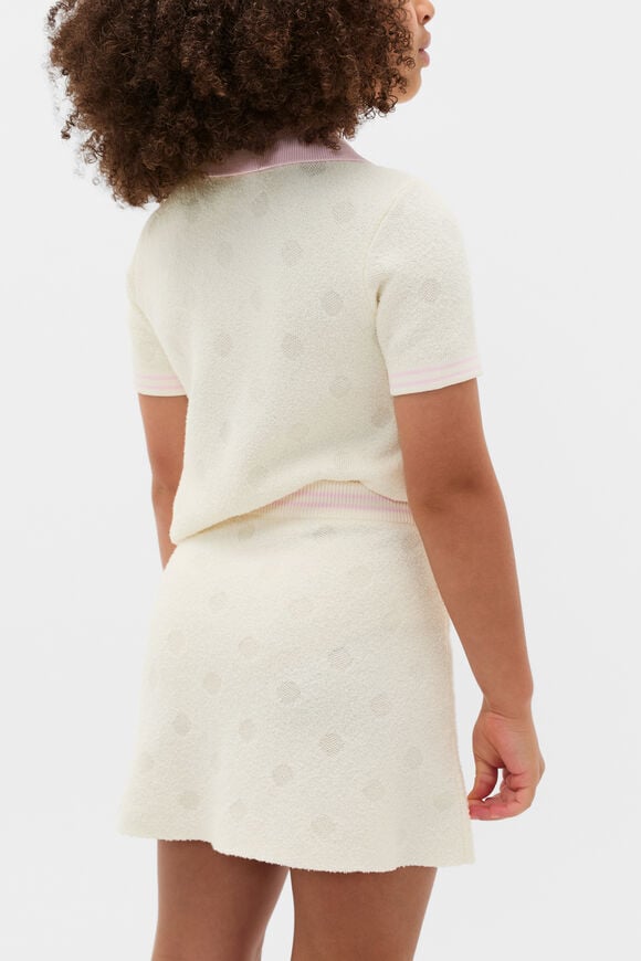 Spot Knit Skirt  Classic Cream  hi-res