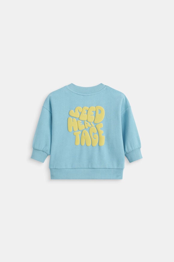 Bubble Logo Sweat  Nebula Blue  hi-res