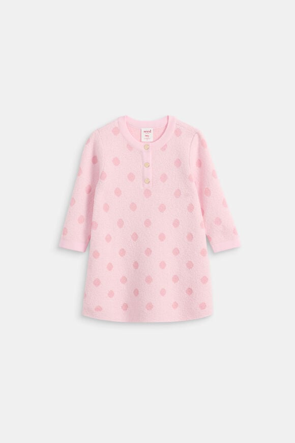 Spot Knit Dress  Pink Lemonade  hi-res